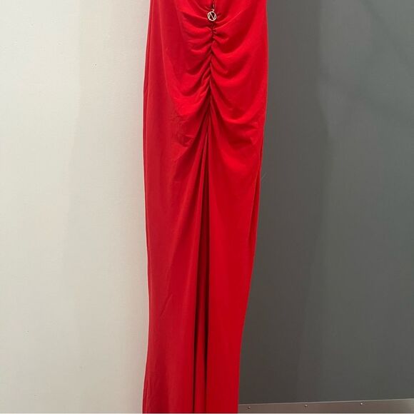 NWT Nookie Maxi Dress Red Illegal Gown Halter Sleeveless size S - Picture 11 of 11